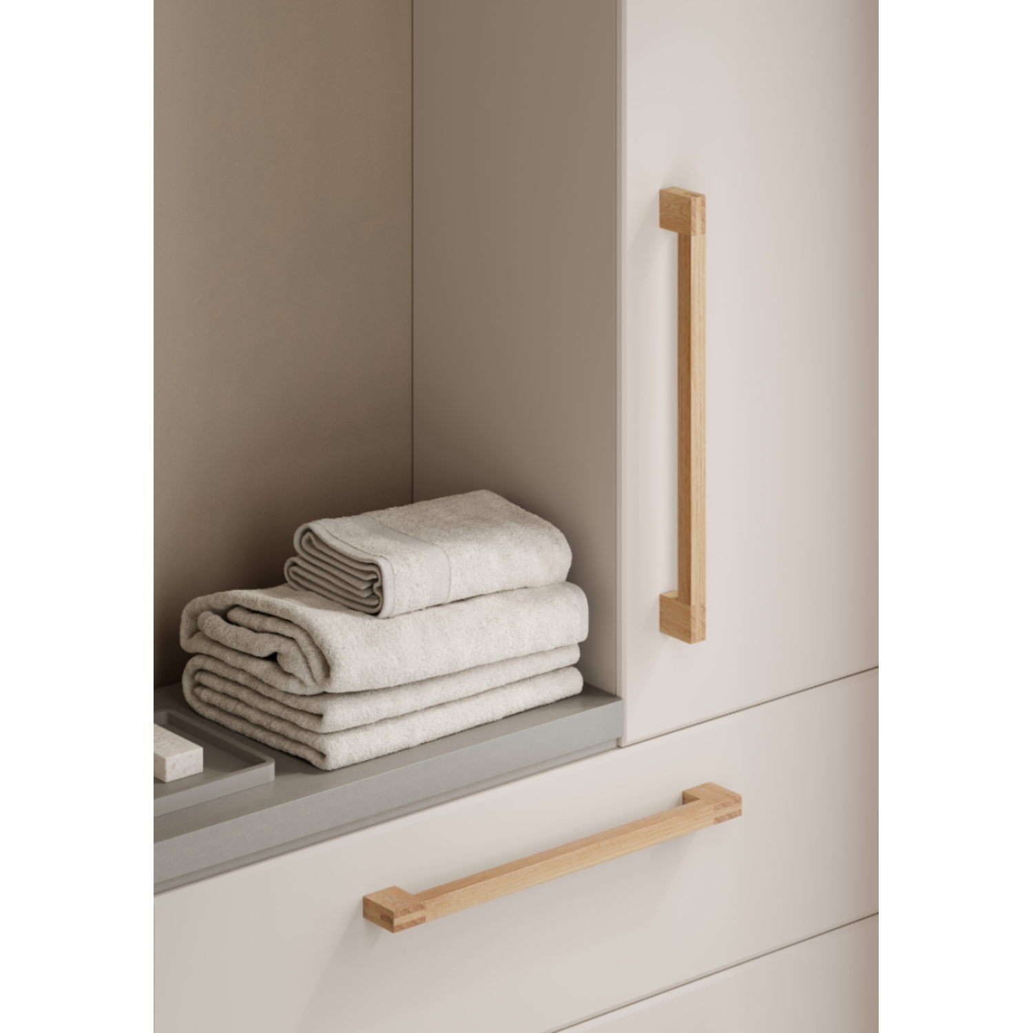 Greep HAKO BIG BA480 L525 hout walnoot